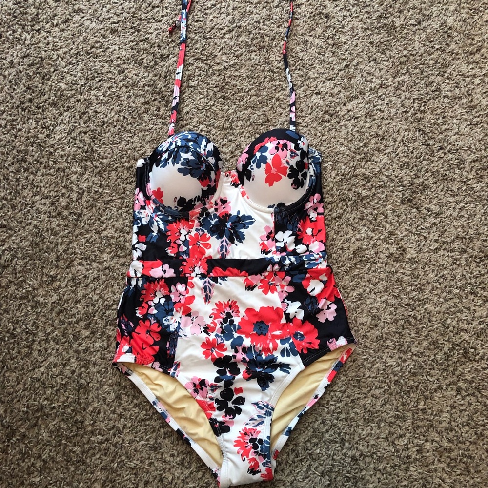 ModCloth Harper One-Piece PushUp Swimsuit sz S New